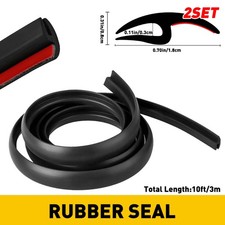 2SET H-Shape Rubber Car Window