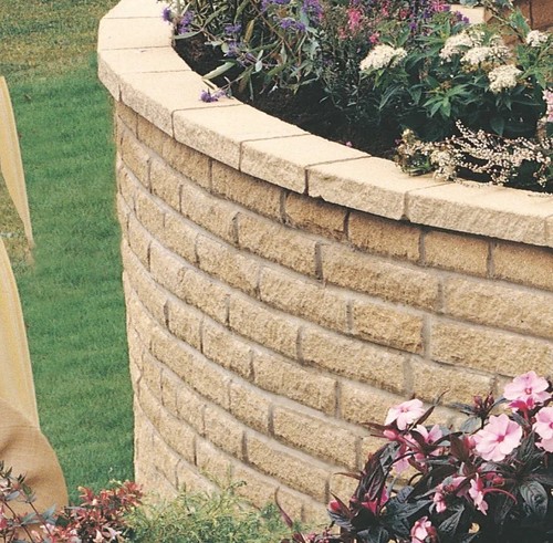 Bradstone pitched walling - pitched,
