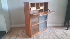Delightful  1960's ODHAMS of LONDON Solid Oak Mid-Century Bookcase /Bureau