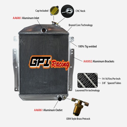 Aluminum radiator fit - aluminum,
