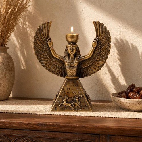 Isis candle holder sculpted - isis,