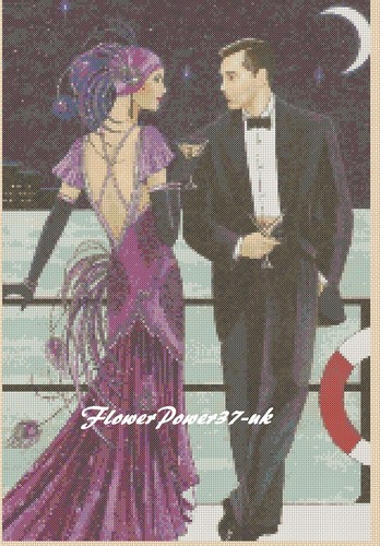 Art deco cross - stitch, chart