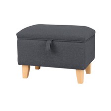 Upholstered Footstool Box with