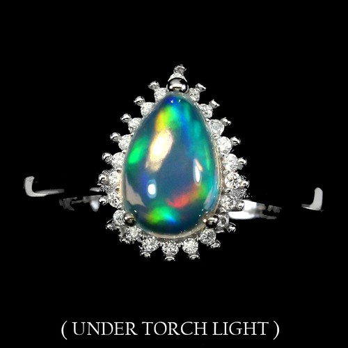 925 sterling silver ring pear - 925,