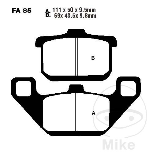 Ebc sintered brake pads - brake, hh