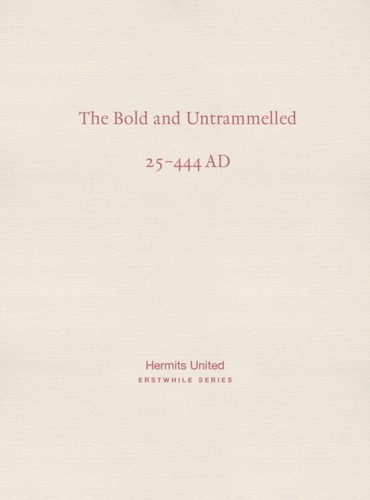 Bold untrammelled - &,