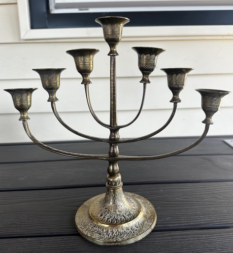 Vintage brass candle - vintage, 7-candle