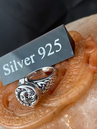 Solid silver moon and sun - solid,
