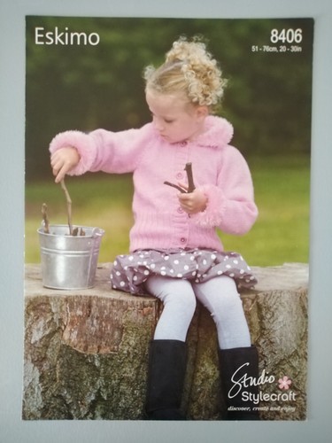 Child cardigan eskimo trims - child's,