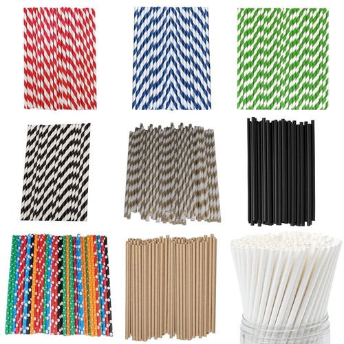 Retro stripe paper drinking - stripe,