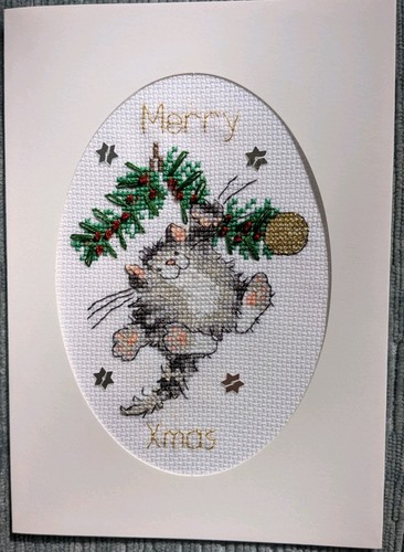 Completed christmas cross - christmas,