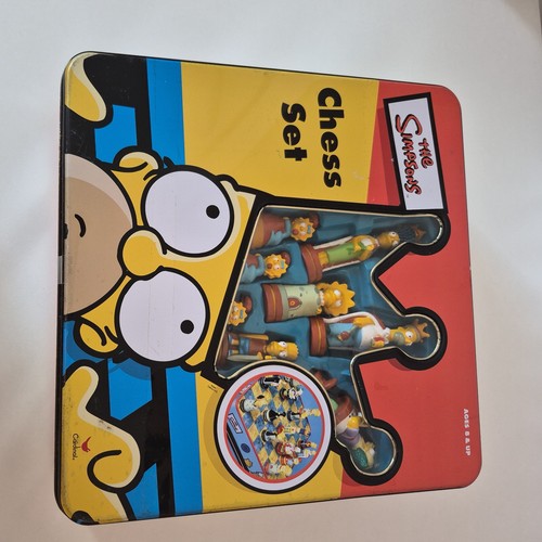 Vintage simpsons chess set - 3d,