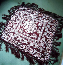 Vintage Fringed Piano Silk