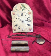 Nice German Antique Arched Hand Painted Black Forest Wall Clock