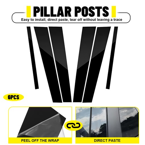 Window pillars cover trim - window, b-pillars