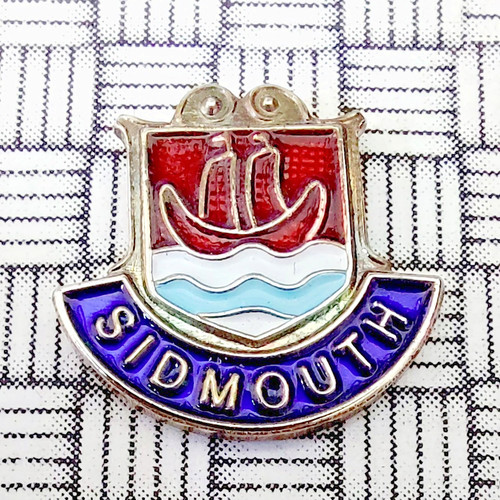 Vintage sidmouth crest enamel - vintage,