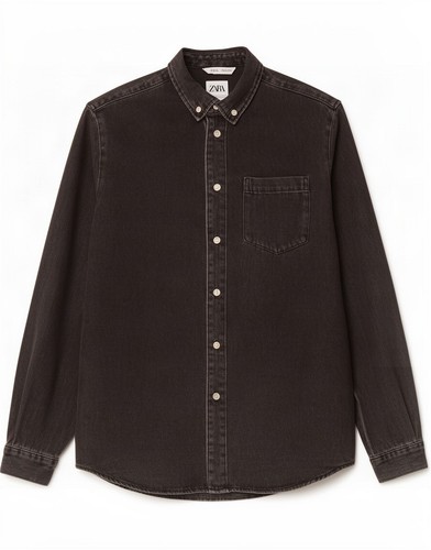 Zara mens denim shirt - shirt, small