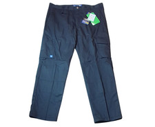 Projob Men's Black Cargo Work Trousers Size W37 L30 Cut Resistant Safety Pants