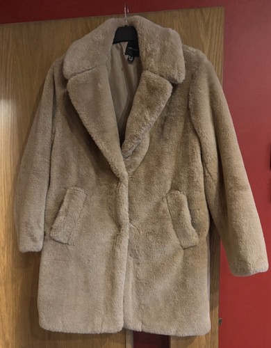 Faux fur coat size - size, 12