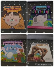 4 X Kids / Childrens / Toddler Wooden Books Bundle