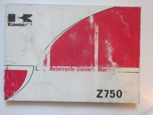Kawasaki 750 owner - owner's, manual