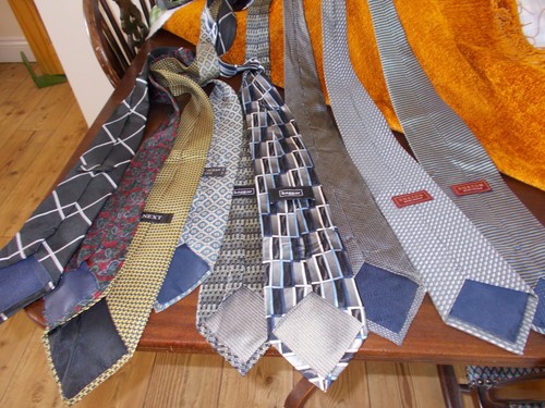 Vintage silk ties job lot - ties, of