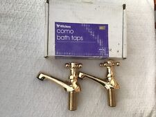 Wickes Gold Bath Taps Constance T12 New