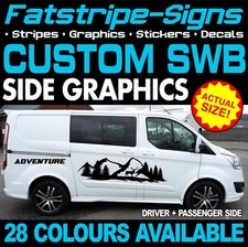 to fit FORD CUSTOM SWB CAMPER VAN STICKERS GRAPHICS DECALS STRIPES MOTORHOME