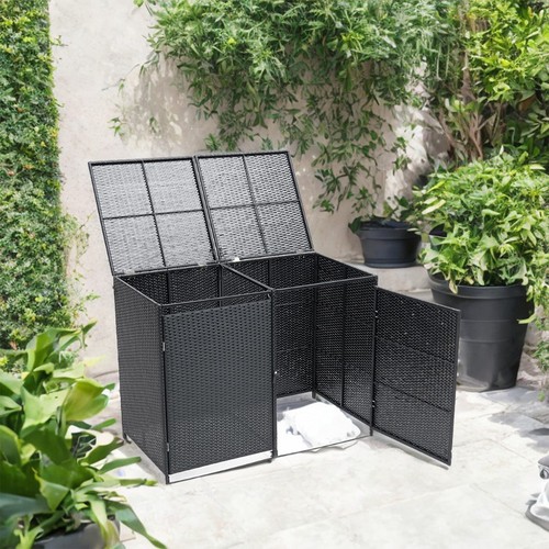 Double wheelie bin storage - double,