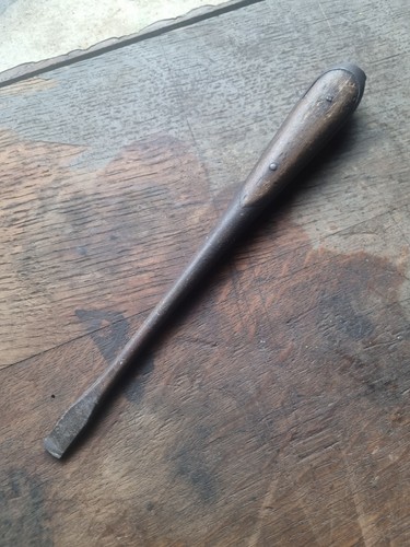 Antique german wood handle - wood,