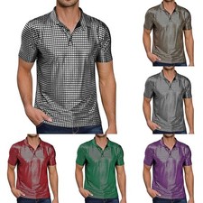 Men's Glossy Nightclub Top