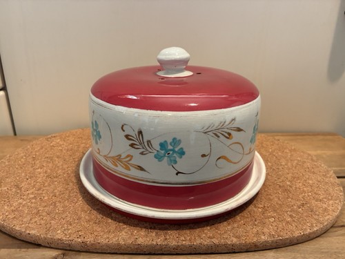 Antique cheese dome - cheese, ceramic
