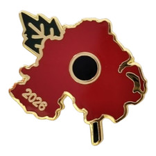 Northern Ireland Map Badge 2026 UK Remembrance