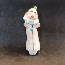 Ceramic Clown Figurines 17cm Tall Colourful