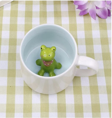 Frog mug peekaboo animal - mug,