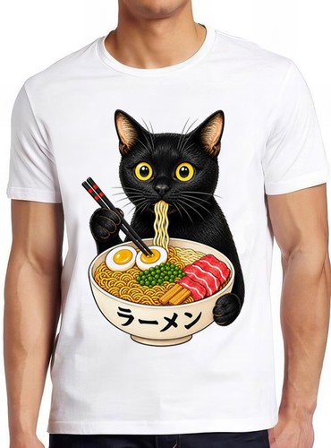 Ramen noodle black cat foodie - noodle,