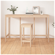 Bar table solid pine wood