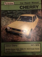 DATSUN Cherry Workshop Manual