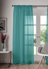 Single Plain Voile Net Curtain