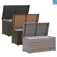 Garden Storage Box Poly Rattan