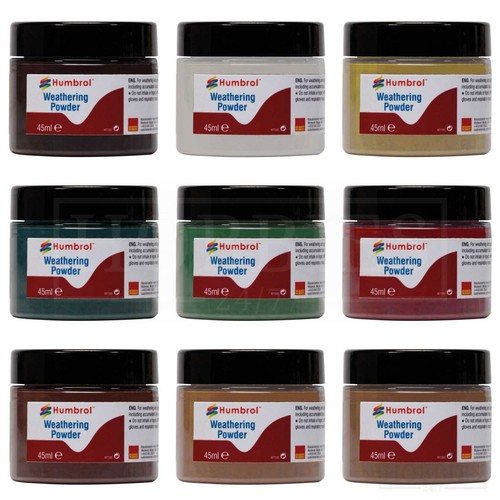 Humbrol weathering powders - weathering,