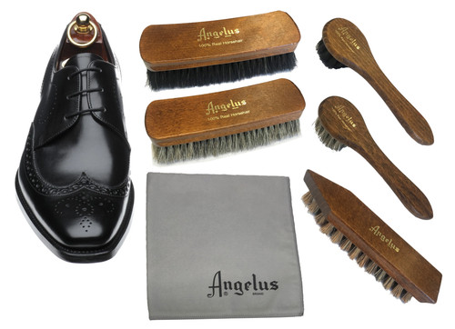 Horse hair shoe brush - horse, clean