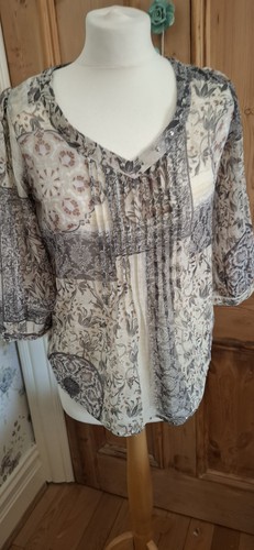 Sheer top blouse decorative - sheer,