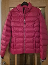 Tommy Hilfiger Women's Puffer Jacket Size Large In Red