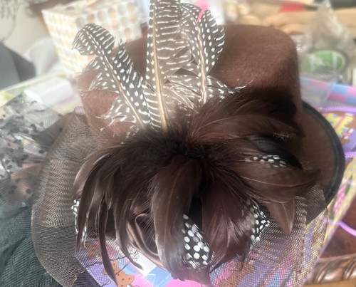 Steampunk victorian brown hat - steampunk,