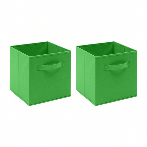 Cube storage boxes - x2, fabric
