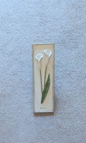 Lily wall plaque - wall, vertical