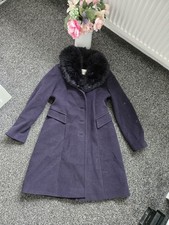 Kaliko Navy Coat With Wool