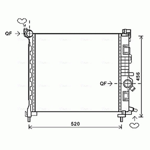 Radiator for vauxhall meriva - for,