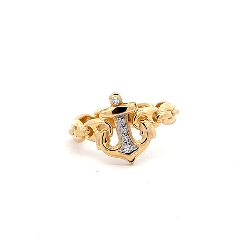 14kt yellow gold and diamond - yellow,